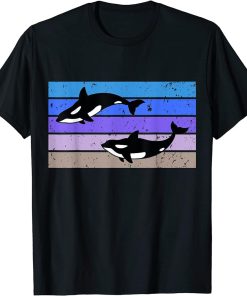 Orca Killer Whale Retro Gift T-Shirt