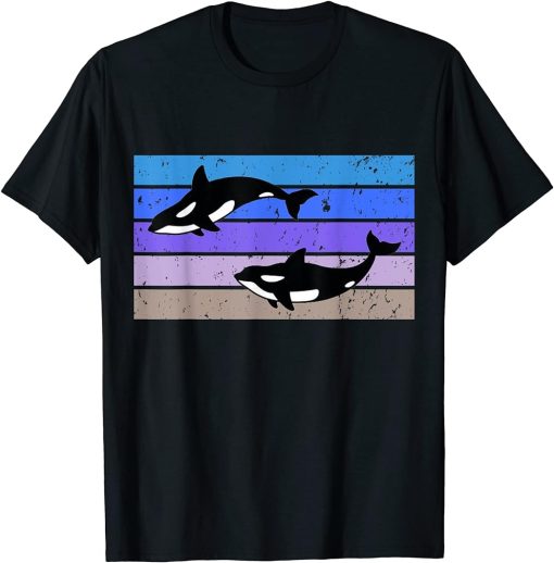 Orca Killer Whale Retro Gift T-Shirt