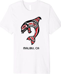 Native American Malibu, California Orca Killer Whales Premium T-Shirt