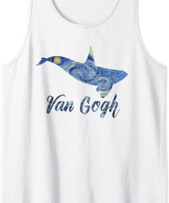 Orca Van Gogh Starry Night Art Van Gogh Painting Whale Tank Top