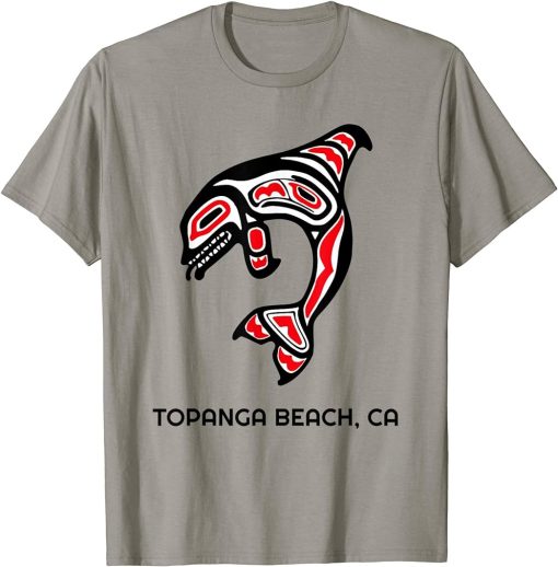 Topanga Beach, California Native American Orca Killer Whale T-Shirt