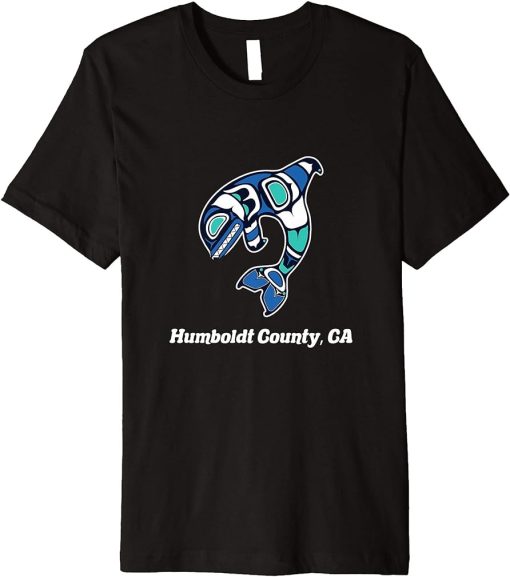 Humboldt County CA Native American Tribal Orca Killer Whale Premium T-Shirt