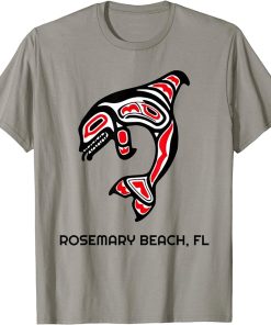 Beach Rosemary FL Native American Indian Orca Killer Whales T-Shirt